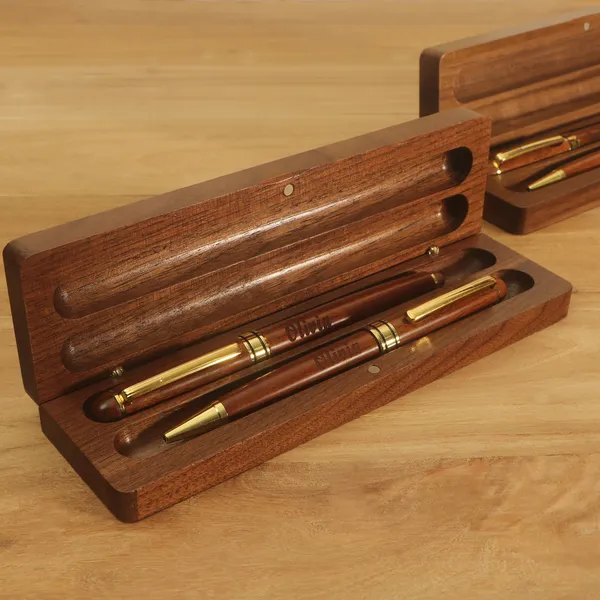 Wood Box Pen - personalised corporate gift