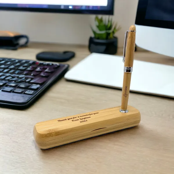 Wood Box Pen - personalised corporate gift