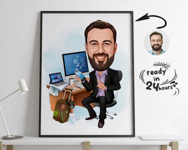 Portait Photo Frame - personalised corporate gift