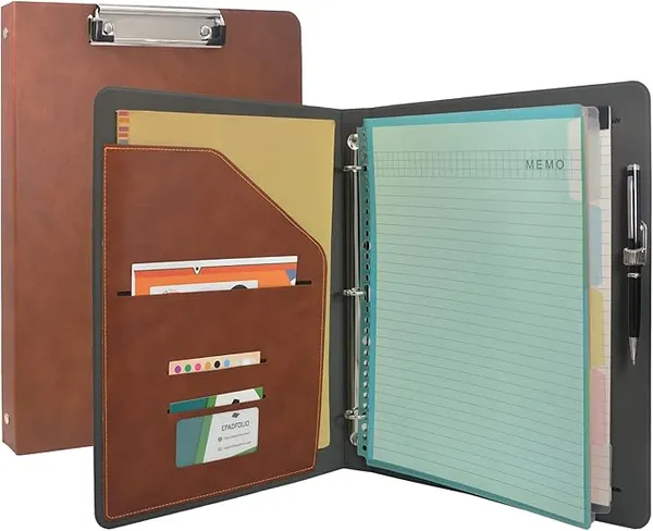 Leather Embossed Portfolio - personalised corporate gift