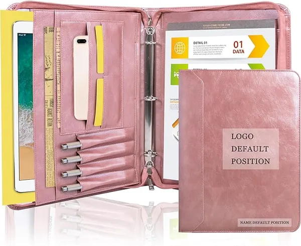 Leather Embossed Portfolio - personalised corporate gift