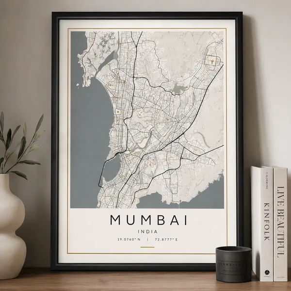 City Map Art Print Framed - personalised corporate gift