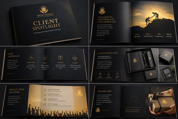 Client Spotlight Booklet Print - personalised corporate gift