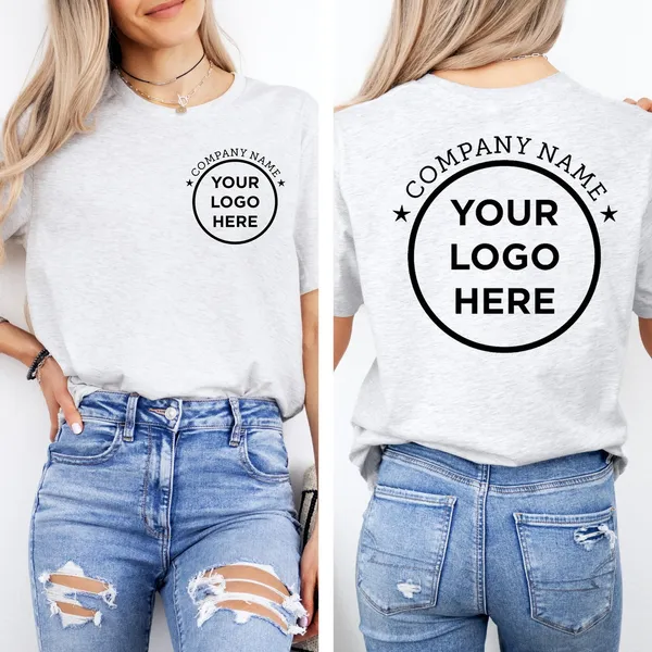 Round Neck Teess With Logo - personalised corporate gift