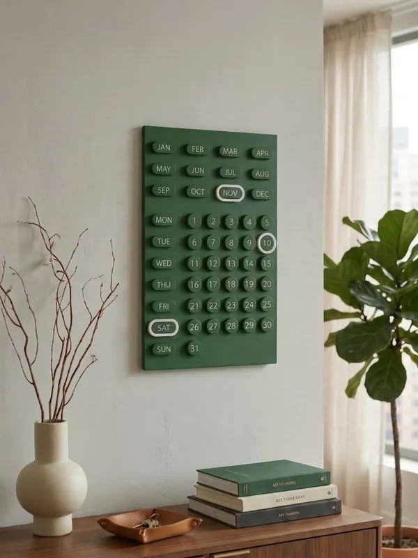 3d Printed Calender - personalised corporate gift