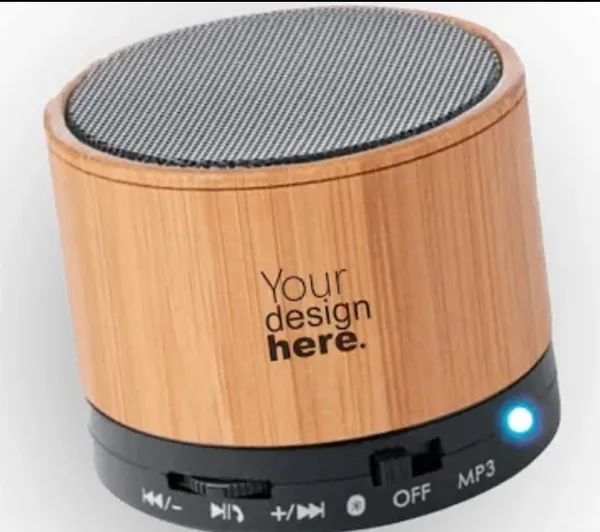 Custom Wood Bluetooth Speaker - personalised corporate gift