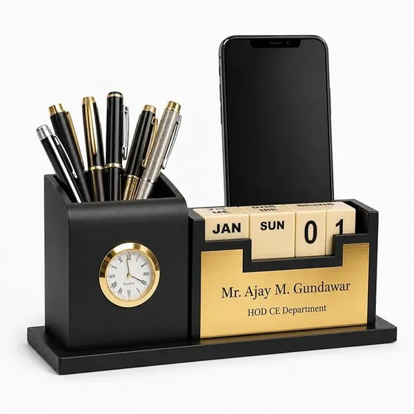 Bamboo Desk Organiser - personalised corporate gift