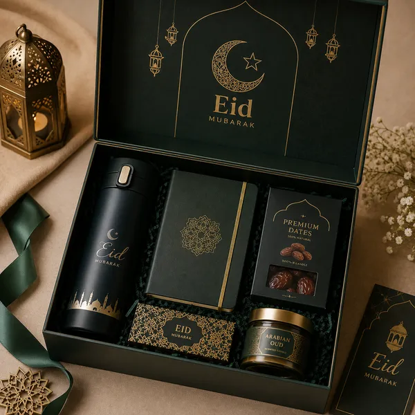 Eid Gift Box Dates Copper Utensils - personalised corporate gift