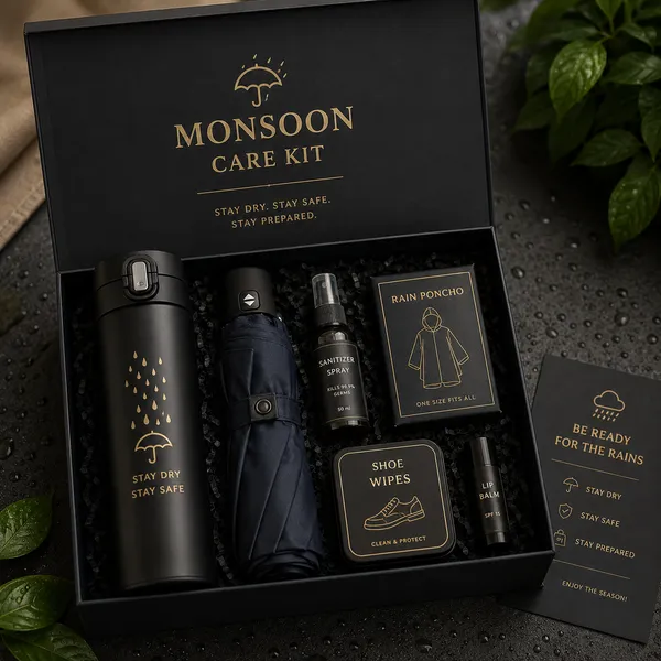 Monsoon Care Kit Plus Umbrella Insta Inspired - personalised corporate gift