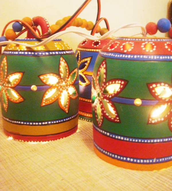 Terracota Lamp - personalised corporate gift