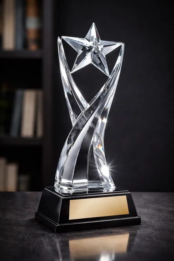Personalised Crystal Award - personalised corporate gift