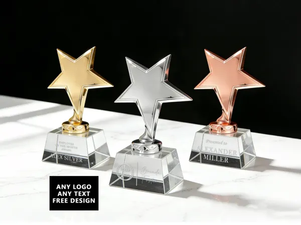 Personalised Crystal Award - personalised corporate gift