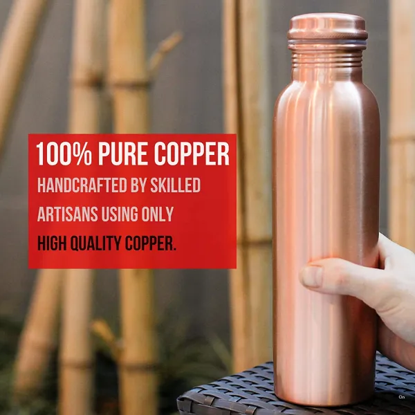 Plain Copper Bottle - personalised corporate gift