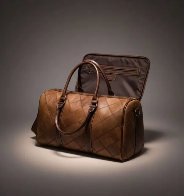 Duffle Leather Bag - personalised corporate gift