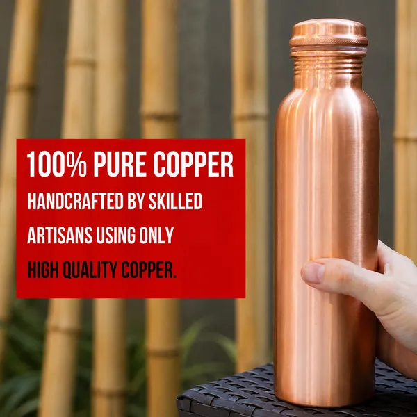 Plain Copper Bottle - personalised corporate gift