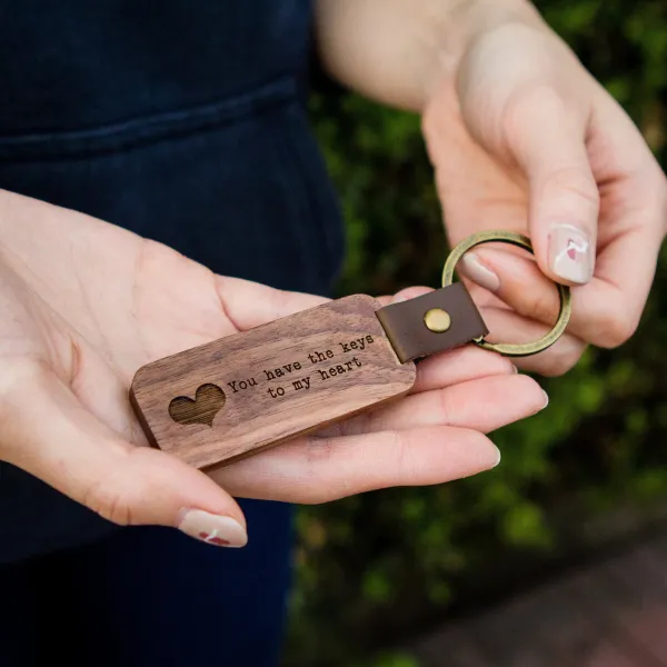 Wooden Keychain - personalised corporate gift