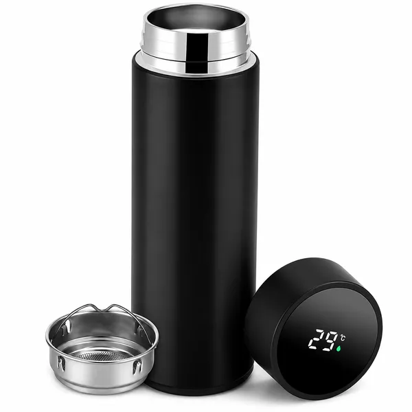 Temperature Silver Bottle - personalised corporate gift