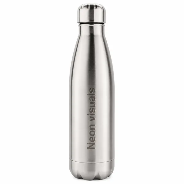 Vaccum Insulated Hot And Cold Silver Bottle - personalised corporate gift
