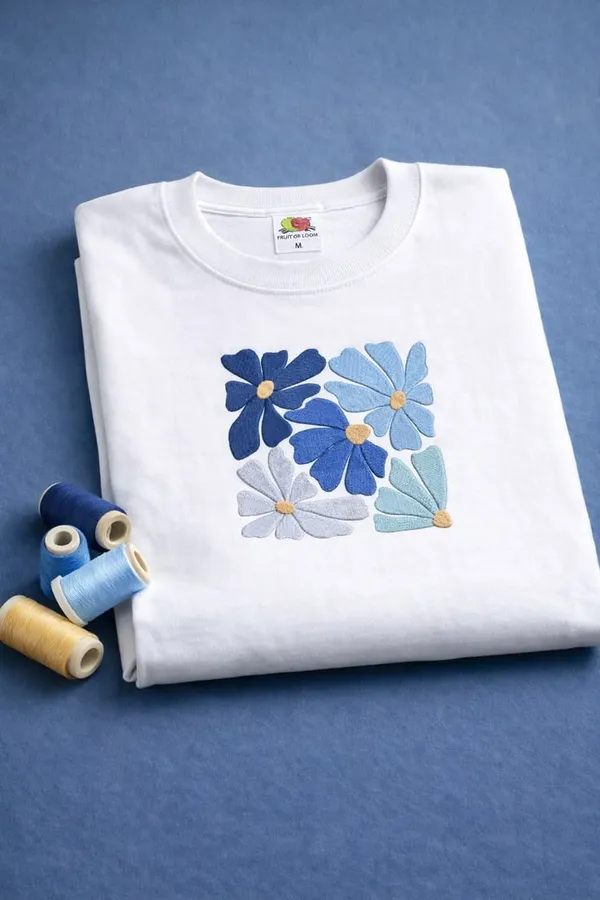 Organic Cotton Tee Embroidery - personalised corporate gift