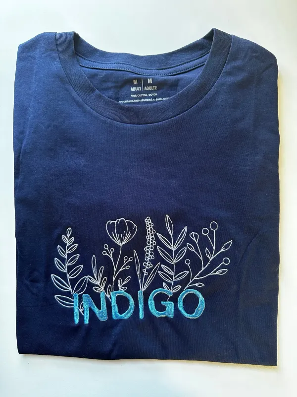 Organic Cotton Tee Embroidery - personalised corporate gift
