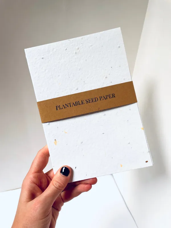 Plantable Seed Paper - personalised corporate gift